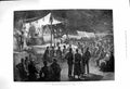 Original Old Antique Print 1879 Afghan War Lyric Theatre Camp Jellalabad Siers
