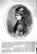Original Old Antique Print 1879 Madame Adelina Patti Aida Royal Italia Victorian