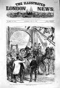 Old Antique Print 1879 Thames Bridge Princess Wales Lambeth Board Works 19th