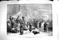 Original Old Antique Print 1879 Afghan War Camp Ghoorkhas Snow Sultan Mohammed