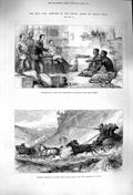 Old Antique Print 1879 Zulu War Cetewayo Dalmain Farm Marshall Natal Cart 19th
