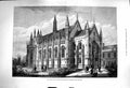 Original Old Antique Print 1879 Wilson Hall Melbourne University Australia 19th