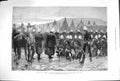 Original Old Antique Print 1879 Zulu War General Newdigate Camp Landman'S Drift