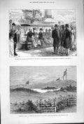 Old Antique Print 1879 Prince Wales Agricultural Society Lochleven Castle 19th