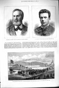 Old Antique Print 1879 Vogorides Roumelia Coquelin Edinburgh Water Supply 19th