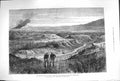Old Antique Print 1879 Zulu War Spot Prince Imperial Died Mountains Scene 19th