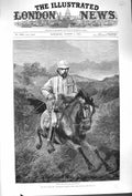 Original Old Antique Print 1879 Zulu War Archibald Forbes Horse Ulundi Fine Art