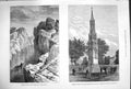Original Old Antique Print 1879 Marble Rocks Jubbulpore India Cross Loudoun