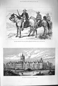 Original Old Antique Print 1879 Holloway Sanatorium Virginia Piet Uys Z 19th