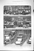 Original Old Antique Print 1879 Office Machinery Ing Illustrated London News