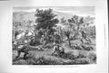 Original Old Antique Print 1879 Zulu War Mounted Infantry Skirmishin Victorian