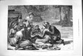 Old Antique Print 1879 Picnic Scene Burnham Beeches Fortune Teller Gipsy 19th