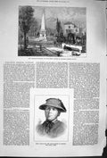 Original Old Antique Print 1879 Drinking Fountain Burdett-Coutts Mary Wheatland