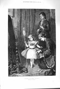 Old Antique Print 1879 Queen Fairies Little Girl Costume Johnson Fine Art 19th