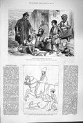 Old Antique Print 1879 Afghan Village Children Portrait Yakoob Khan Cabul 19th