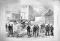 Original Old Antique Print 1880 War Afghanistan Execution Kotwal Cabul Hamilton
