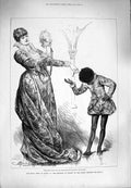 Old Antique Print 1880 Ellen Terry Portia Lyceum Theatre Merchant Venice 19th