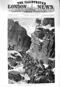 Original Old Antique Print 1880 Afghanistan War Bengal Lancers Jugdull Victorian
