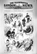 Original Old Antique Print 1880 Liverpool Election Lord Ramsay Voters Chairman