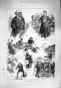 Old Antique Print 1880 Liverpool Election Whitley Lord Ramsay Edge Hill 19th