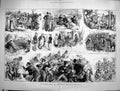 Original Old Antique Print 1880 Boat Race Some The People Who Did Not See 19th