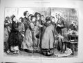Original Old Antique Print 1880 General Election Deputation Woman'S Rights