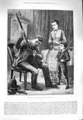 Old Antique Print 1880 Man Prepairing Gun Easter Monday Volunteer Review 19th