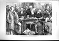 Old Antique Print 1880 General Election Scene Reading Result Poll Voting 19th