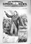 Old Antique Print 1880 General Election Lord Hartington Darwen Lancashire 19th