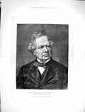Original Old Antique Print 1880 Earl Granville Secretary State Foreign Affairs