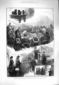 Old Antique Print 1880 Election Peers Scotland Holyrood Palace Edinburgh 19th