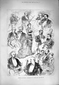 Original Old Antique Print 1880 Romberg Toy Symphony St. James'S Hall Randegger