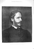 Original Old Antique Print 1880 Portrait Earl Cowper Lord Lieutenant Ireland