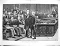 Original Old Antique Print 1880 Arrest Bradlaugh House Commons Westminster 0