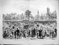 Old Antique Print 1880 Sunday Schools Festival Children Lambeth Palace 0 19th