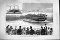 Old Antique Print 1880 Launch Emperor Russia Yacht Ship Livadia Glasgow 19th