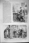 Original Old Antique Print 1880 People I Have Met Favourite Daughter Morton Man