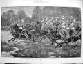 Old Antique Print 1880 Review Dragoon Guards Queen Windsor Park London 0 19th