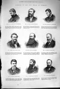 Old Antique Print 1880 House Commons Hamilton Blake Ainsworth Woolf Lever 19th