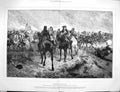 Original Old Antique Print 1880 Blenheim War Battle Siers Duke Marlborough