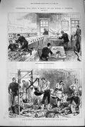 Original Old Antique Print 1880 Portsmouth Naval Experiments Fort Monckton Army