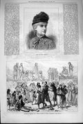 Old Antique Print 1880 Miss Neilson Famine Asia Kitchen Bitlis Kurdistan 19th