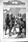 Original Old Antique Print 1880 War Afghanistan Afghan Prisoners Siers Fine Art