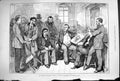 Original Old Antique Print 1880 America Presidential Election Washington Men
