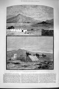 Original Old Antique Print 1880 War Afghanistan Battle Field Maiwand Blackwood