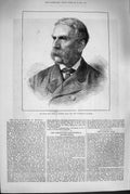 Original Old Antique Print 1880 Portrait William Patrick Adam Governor Madras