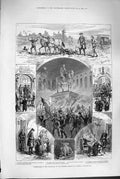 Old Antique Print 1880 Centenary Emperor Joseph Ii Vienna Irish Agitation 19th