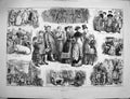 Old Antique Print 1880 Christmas Cattle Show Prizes Judges Pig Animals 19th