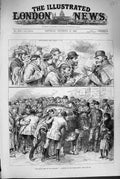 Original Old Antique Print 1880 Roast Beef England Cattle Show Prize Winner