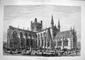 Old Antique Print 1881 Exterior Chester Cathedral Architecture England 0 19th